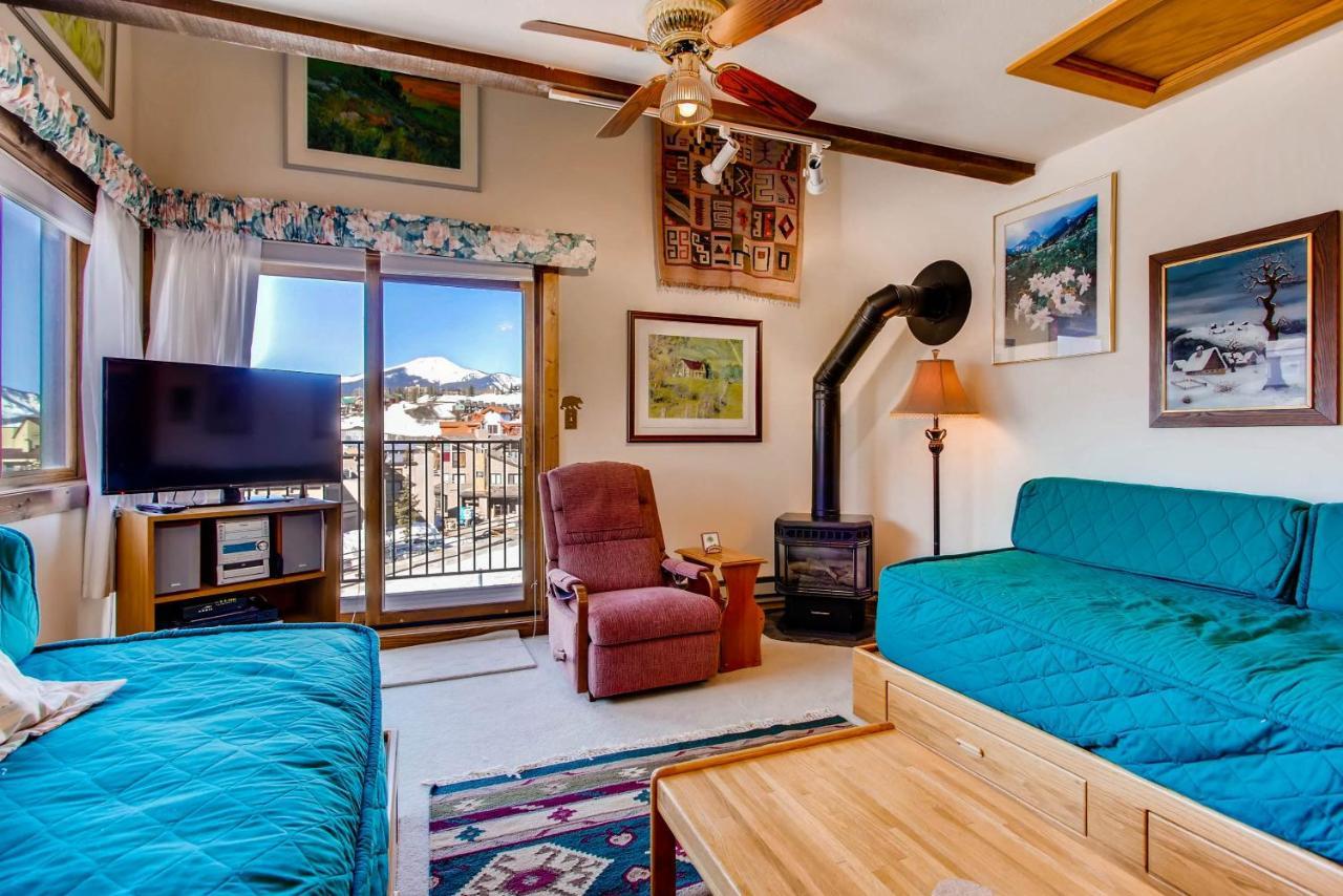 Ski-In Ski-Out Studio Private Balcony & Fireplace Condo 克雷斯特德比特 外观 照片
