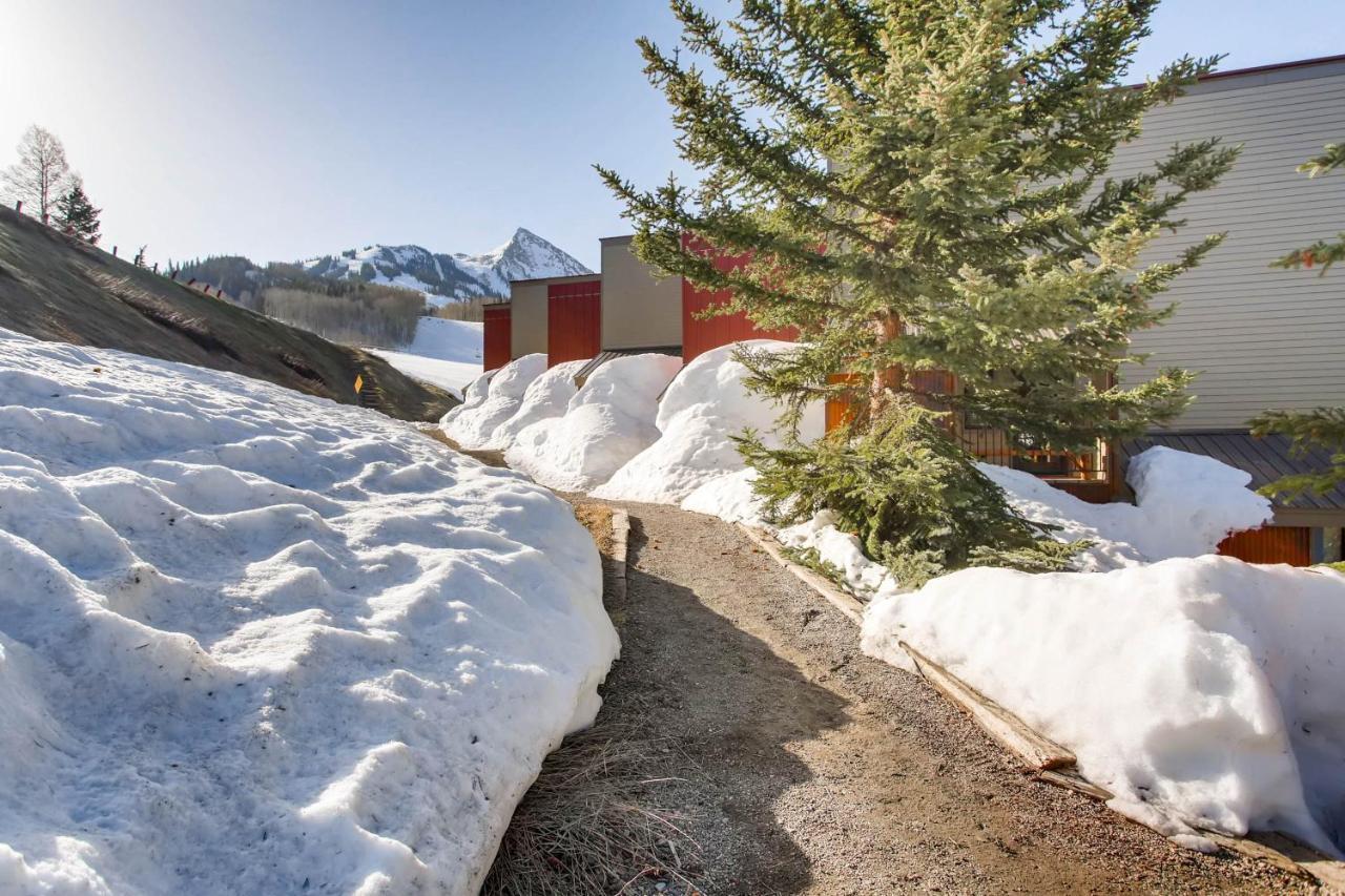 Ski-In Ski-Out Studio Private Balcony & Fireplace Condo 克雷斯特德比特 外观 照片