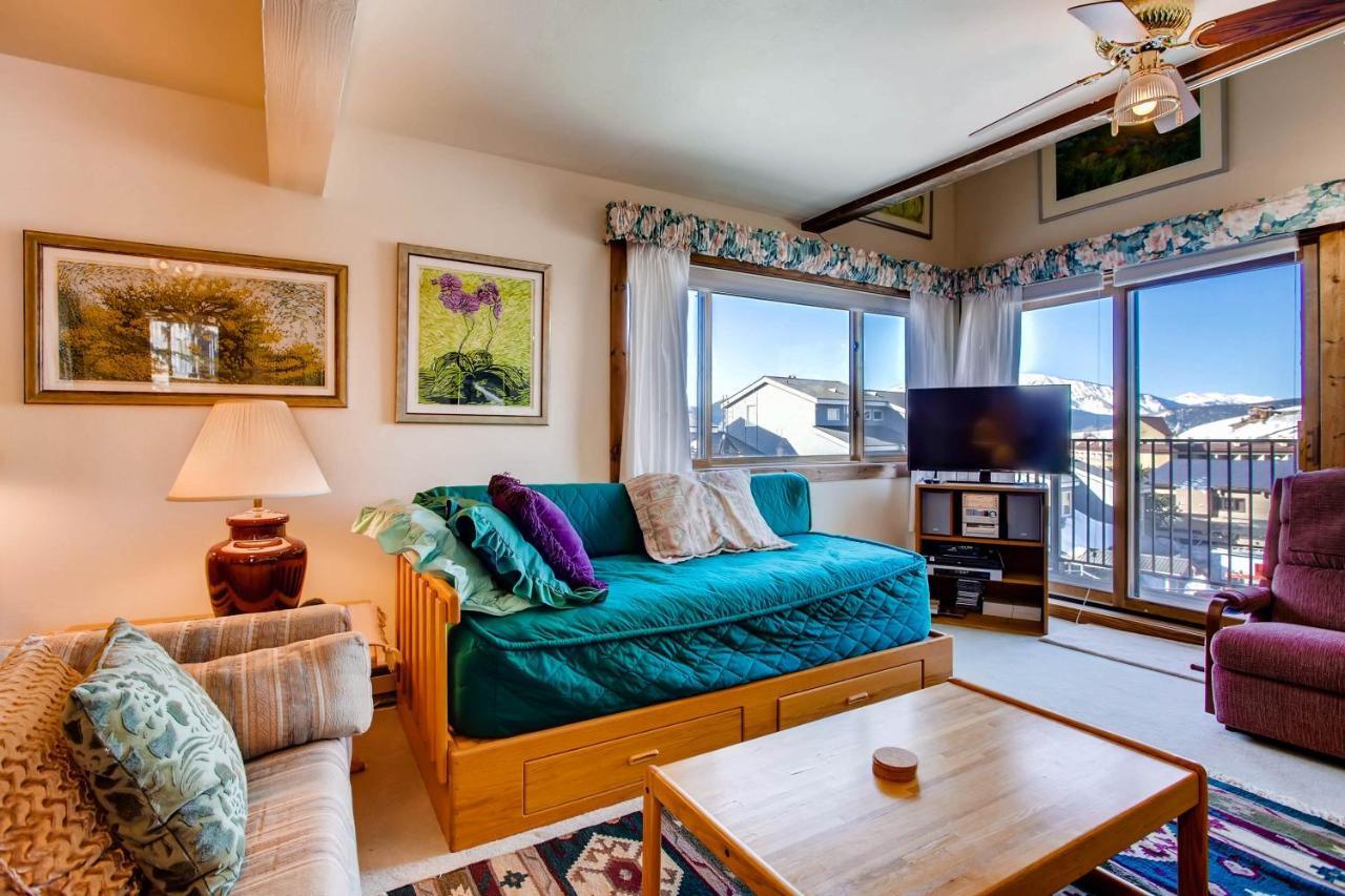 Ski-In Ski-Out Studio Private Balcony & Fireplace Condo 克雷斯特德比特 外观 照片