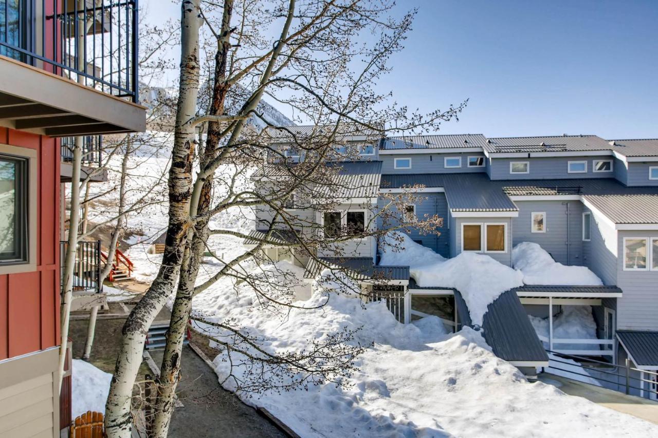 Ski-In Ski-Out Studio Private Balcony & Fireplace Condo 克雷斯特德比特 外观 照片