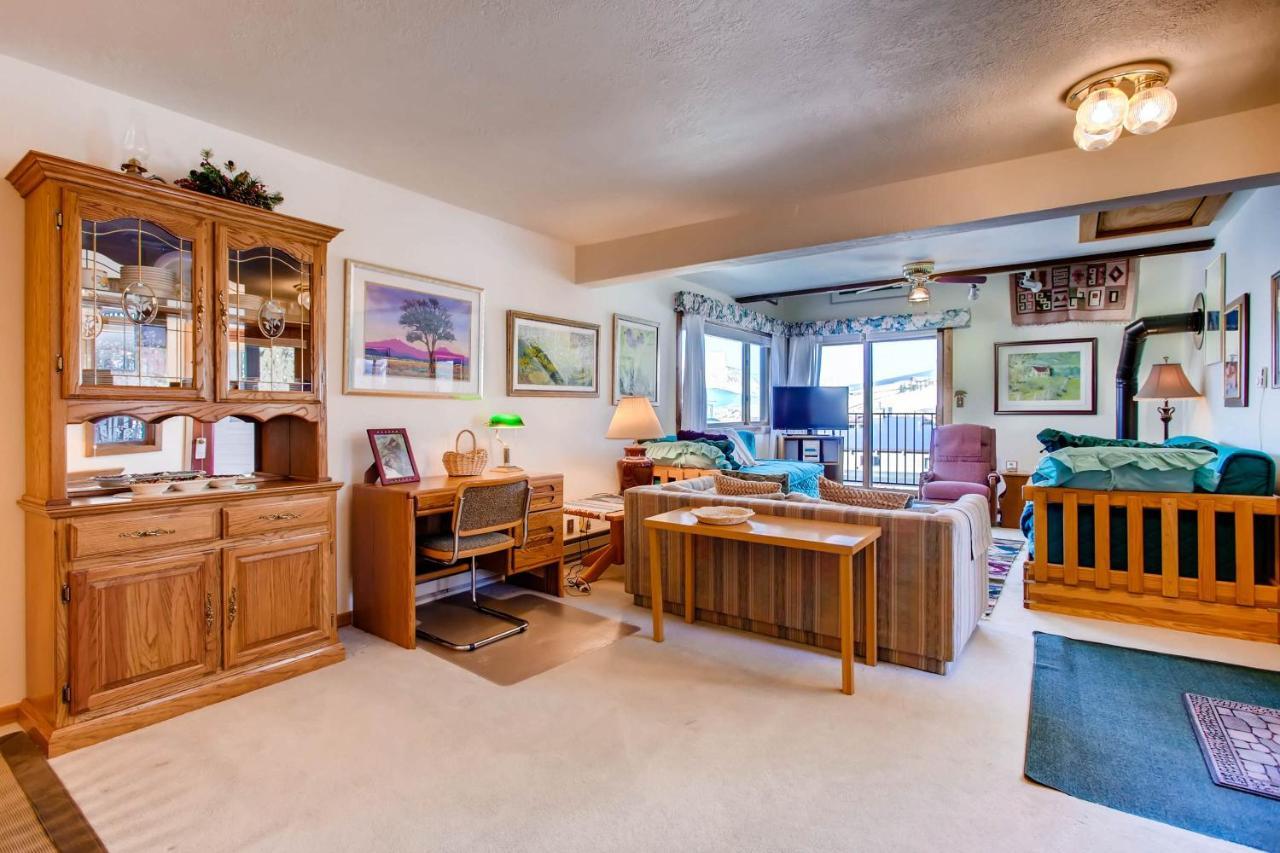 Ski-In Ski-Out Studio Private Balcony & Fireplace Condo 克雷斯特德比特 外观 照片